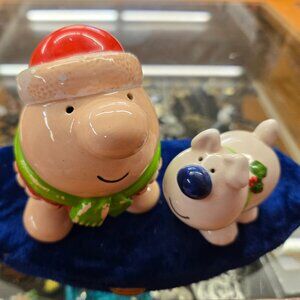vintage Ziggy Salt & pepper set with his puppy